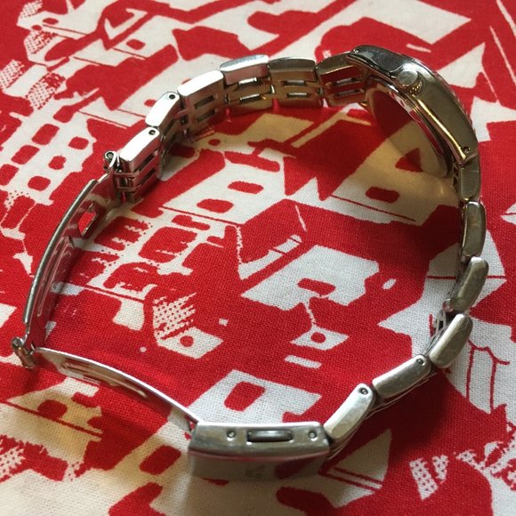 Y2K Vintage Jones New York Blue Face Wrist Watch - Picture 5 of 6